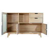 Sideboard DKD Home Decor Crystal Paolownia wood MDF Wood (120 x 35 x 80 cm)-4