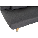 Sofabed DKD Home Decor Polyester Rubber wood (200 x 72 x 80 cm)