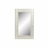 Wall mirror DKD Home Decor White Mango wood Rhombus (154 x 4 x 92 cm)-1