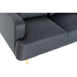 Sofa DKD Home Decor Blau Polyester Metall Glam (135 x 70 x 76 cm)