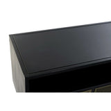 TV furniture DKD Home Decor Black Metal Golden (125 x 41 x 62 cm)-1