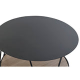 Side table DKD Home Decor Brown Black Wood Metal (65 x 65 x 39 cm)