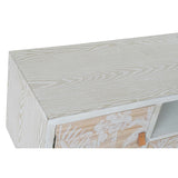 TV furniture DKD Home Decor White Wood Bamboo (140 x 40 x 51 cm)-1