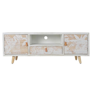 TV-Möbel DKD Home Decor White Wood Bamboo (140 x 40 x 51 cm)