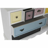 Sideboard DKD Home Decor 103 x 36 x 83 cm Crystal Black Wood White Yellow Sky blue-6