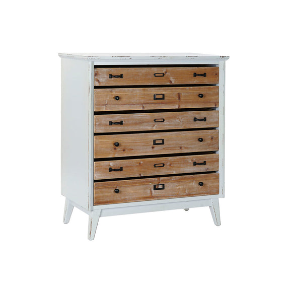 Chest of drawers DKD Home Decor Natural Grey MDF Vintage (80 x 40 x 92 cm)-0