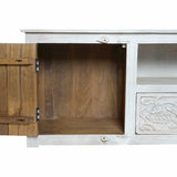 TV furniture DKD Home Decor White 151 x 40 x 60 cm Wood Mango wood-2