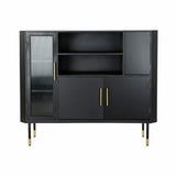 Sideboard DKD Home Decor Black Crystal Golden MDF (120 x 38 x 100 cm)-1