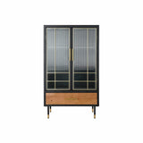 Sideboard DKD Home Decor   Black Natural Crystal MDF Wood 70 x 40 x 117 cm-3