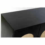 Sideboard DKD Home Decor Black Natural Rattan Mango wood (150 x 40 x 65 cm)-1