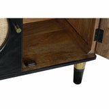 Sideboard DKD Home Decor Black Natural Rattan Mango wood (150 x 40 x 65 cm)-3