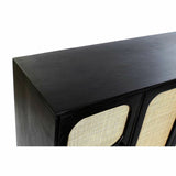 Sideboard DKD Home Decor Black Natural Rattan Mango wood (150 x 40 x 78 cm)-1