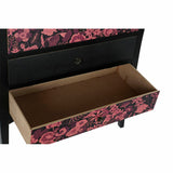 Sideboard DKD Home Decor   Black 76 x 39 x 75,5 cm Pink Brown MDF Wood-2