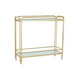 Serving trolley DKD Home Decor 80 x 28 x 81 cm Crystal Golden Metal-0