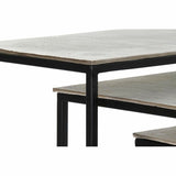 Set of 3 small tables DKD Home Decor Silver Black Metal Aluminium Modern (50,5 x 28,5 x 59 cm) (1) (3 pcs) (3 Units)-2