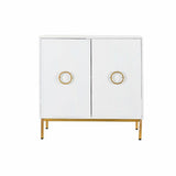 Sideboard DKD Home Decor   White Wood Metal Mango wood Golden 80 x 37,5 x 80 cm-4