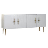 Sideboard DKD Home Decor Golden White Iron Mango wood (180 x 55 x 81 cm)-0