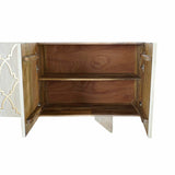 Sideboard DKD Home Decor White 177 x 45 x 75 cm Golden Mango wood-8
