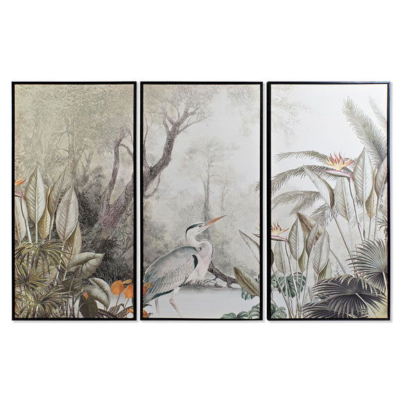 Set of 3 pictures DKD Home Decor Tropical (180 x 4 x 120 cm)-0