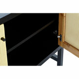 Sideboard DKD Home Decor Black Fir Natural Rattan (120 x 38 x 76 cm)-5