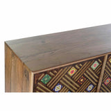 Sideboard DKD Home Decor Dark brown Multicolour Mango wood-1