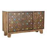 Sideboard DKD Home Decor Dark brown Multicolour Mango wood-0