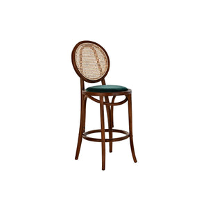 Stool DKD Home Decor Green Dark brown 43 x 43 x 108 cm-0