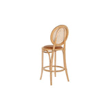 Stool DKD Home Decor Multicolour Natural Light brown 43 x 43 x 108 cm-5