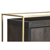 Sideboard DKD Home Decor Brown Metal Mango wood 122 x 38 x 76 cm-1