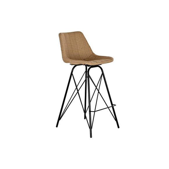 Stool DKD Home Decor Black Natural Metal 47 x 56 x 106 cm-0