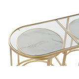 Set of 3 small tables DKD Home Decor Golden 100 x 40 x 45 cm-4