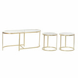 Set of 3 small tables DKD Home Decor Golden 100 x 40 x 45 cm-1
