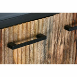 Sideboard DKD Home Decor Brown Black Metal Mango wood (145 x 40 x 90 cm)-1