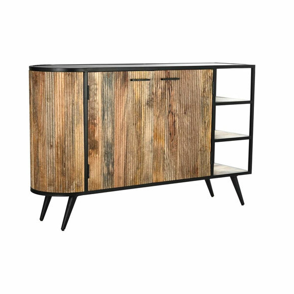 Sideboard DKD Home Decor Brown Black Metal Mango wood (145 x 40 x 90 cm)-0
