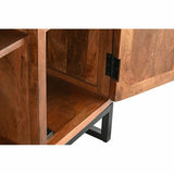 Sideboard DKD Home Decor   Light brown Brown Black Metal Teak 175 x 40 x 90 cm-6