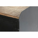 Sideboard DKD Home Decor Natural Black Golden Metal Mango wood (145 x 40 x 85 cm)-9