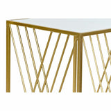 Set of 3 small tables DKD Home Decor Mirror Golden Metal 40 x 40 x 70 cm-2