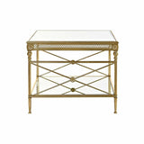 Side table DKD Home Decor 62 x 62 x 51 cm Mirror Golden Metal-0
