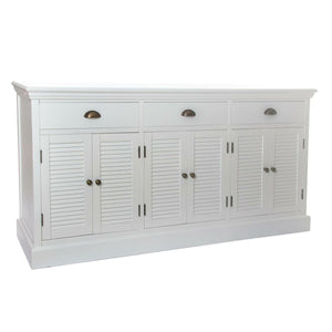 Sideboard DKD Home Decor   White Orange Wood Plastic 160 x 41 x 83 cm-0