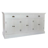 Sideboard DKD Home Decor   White Orange Wood Plastic 160 x 41 x 83 cm-0