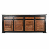 Sideboard DKD Home Decor Black Natural Acacia-3
