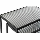 Set of 3 small tables DKD Home Decor Black 58 x 36,5 x 53,5 cm-1