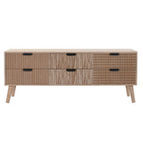 TV furniture DKD Home Decor Fir Brown MDF Wood 120 x 40 x 47 cm-3