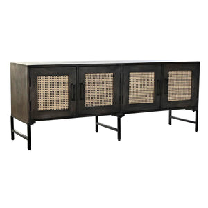 Sideboard DKD Home Decor Brown Rattan Mango wood (155 x 40 x 61,5 cm)-0