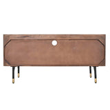 TV furniture DKD Home Decor Dark brown Metal Mango wood (130 x 45 x 60 cm)-1