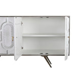 Sideboard DKD Home Decor Grey Golden Metal White Mango wood (152 x 43 x 84 cm)-5