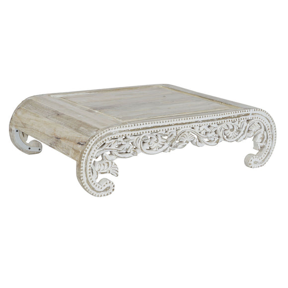 Side table DKD Home Decor White Mango wood 89 x 63,5 x 25,4 cm-0