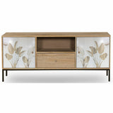 TV furniture DKD Home Decor Metal Mango wood (140 x 40 x 50 cm)-6