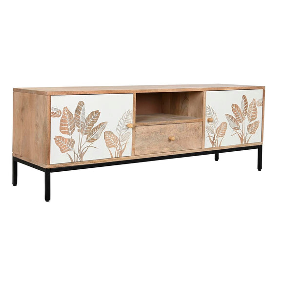 TV furniture DKD Home Decor Metal Mango wood (140 x 40 x 50 cm)-0