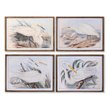 Painting DKD Home Decor Fir Crystal 70 x 50 x 2 cm Heron (4 Pieces)-0